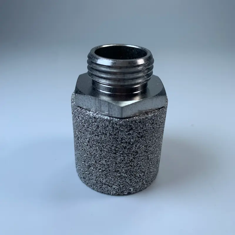 disco de aireación de acero inoxidable sinterizado - TAPA DE FILTRO DE ACERO INOXIDABLE 316 SINTERIZADO 32X45X32 90 MICRAS CON CONEXIÓN, Tamaño: 45